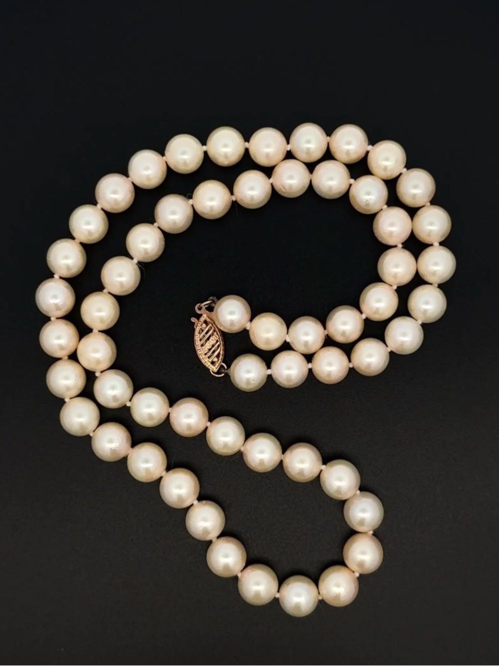 Genuine Pearl & 14Kt Gold Necklace
